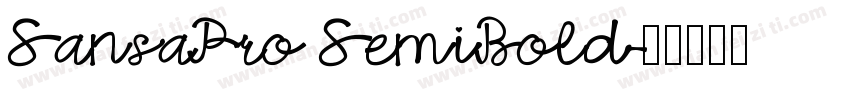 SansaPro SemiBold字体转换